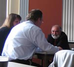 photo of people discussing ideas in a workshop