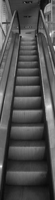 photo of escalator in the Lighthouse, Glasgow