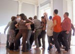 people participating in a workshop involving movement of the body