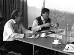photo of discussions at an advisory group meeting